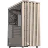 ASUS ProArt PA401 Wood Edition - Tempered Glass Panel midi tower behuizing Beige/houtkleur | 2x USB-A | 1x USB-C | Tempered Glass