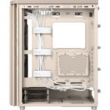 ASUS ProArt PA401 Wood Edition - Tempered Glass Panel midi tower behuizing Beige/houtkleur | 2x USB-A | 1x USB-C | Tempered Glass