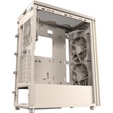 ASUS ProArt PA401 Wood Edition - Tempered Glass Panel midi tower behuizing Beige/houtkleur | 2x USB-A | 1x USB-C | Tempered Glass