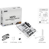 ASUS X870 MAX GAMING WIFI7 W socket AM5 moederbord Wit