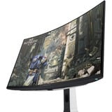 Alienware AW3225QF 32" 4K UHD curved gaming monitor Wit/zwart, 2x HDMI, DisplayPort, 3x USB-A, USB-B, USB-C, 240 Hz