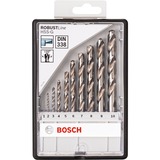 Bosch Robust Line HSS spiraalboorset, 135°  10-delig