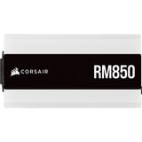 Corsair RM850 White (2021) voeding  Wit, 4x PCIe, Full kabel-management