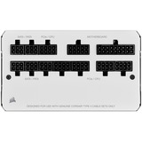 Corsair RM850 White (2021) voeding  Wit, 4x PCIe, Full kabel-management