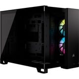 Corsair iCUE LINK 2500X RGB mini tower behuizing Zwart | 2x USB-A | 1x USB-C | RGB | Window