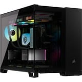 Corsair iCUE LINK 2500X RGB mini tower behuizing Zwart | 2x USB-A | 1x USB-C | RGB | Window