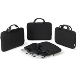DICOTA Dicota BASE XX Sleeve Plus   bk 13-13,3" laptophoes Zwart