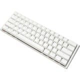Ducky One 3 Mini White, gaming toetsenbord Wit/zilver, BE Lay-out, Cherry MX Silent Red, RGB leds, 60%, ABS