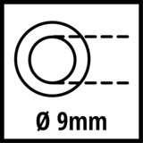 Einhell Einh Gewebeschlauch 15m Innend. 9mm persluchtslang Lichtblauw