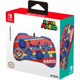 HORI Horipad Mini - Mario gamepad Blauw/rood, Nintendo Switch