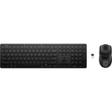 HP 495C draadloze muis- en toetsenbordcombo desktopset Zwart, BE lay-out (AZERTY), 4000 dpi