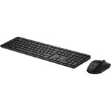 HP 495C draadloze muis- en toetsenbordcombo desktopset Zwart, BE lay-out (AZERTY), 4000 dpi