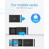 ICY BOX IB-525-U3 externe behuizing Zwart