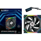 Lian Li UNI FAN SL120 Wireless RGB case fan Zwart, 120 x 124.5 x 28 mm, PWM