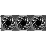 Lian Li UNI FAN TL LCD FLEX 120 Wireless RGB case fans Zwart, 3 stuks, 124 x 120 x 28 mm, PWM