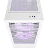 NZXT H5 Flow RGB All White midi tower behuizing Wit (mat) | 1x USB-A | 1x USB-C | RGB | Window