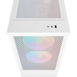 NZXT H5 Flow RGB All White midi tower behuizing Wit (mat) | 1x USB-A | 1x USB-C | RGB | Window