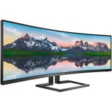 Philips 498P9/00 SuperWide Curved LCD-scherm 49" Curved Monitor Zwart, HDMI, DisplayPort, USB