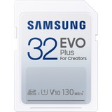 SAMSUNG EVO Plus SDHC 32 GB (2021) geheugenkaart Wit, MB-SC32K/EU, Class 10