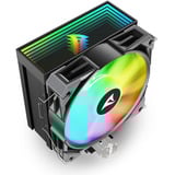 Sharkoon A40 RGB CPU-koeler Zwart, 4-pins PWM fan-connector