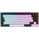 Sharkoon SKILLER SGK50 S3, gaming toetsenbord Wit, BE Lay-out, Gateron Yellow, RGB leds, Hot-swappable, 75%