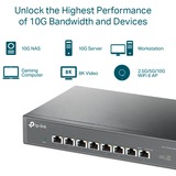 TP-Link TL-SX1008 switch Zwart