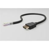 goobay High Speed HDMI kabel met Ethernet Zwart, 2 meter, 4K, Verguld