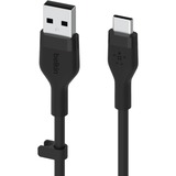 Belkin BOOSTCHARGE Flex USB-A/USB-C-kabel Zwart, 2 meter