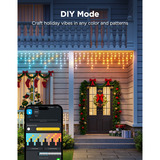Govee Icicle Lights, 10 meter verlichting Wit, Matter
