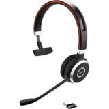 Jabra Evolve 65 MS SE on-ear headset Zwart/zilver, Bluetooth, Mono