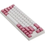 Leopold FC660MR/ELPPD, gaming toetsenbord Wit/roze, Cherry MX Red, PBT Double Shot