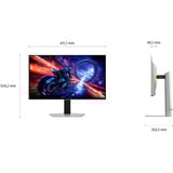 SAMSUNG Odyssey S27FG602SU 27" gaming monitor Zilver, 500 Hz, HDMI, DisplayPort, AMD FreeSync