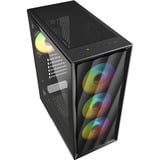 Sharkoon VK4 ARGB midi tower behuizing Zwart | 2x USB-A | RGB | Tempered Glass
