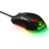 SteelSeries Aerox 3 Onyx 2022 gaming muis Zwart, 8500 dpi, RGB leds