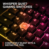 SteelSeries Apex 3 TKL RGB mechanisch gaming toetsenbord Wit, FR lay-out (AZERTY), SteelSeries Whisper-Quiet, 80% (TKL), RGB leds, TKL