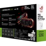 ASUS ROG Matrix Platinum GeForce RTX 5090 grafische kaart Zwart/donkerrood, 3x DisplayPort, 2x HDMI 2.1, DLSS 4
