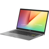 ASUS Vivobook S14 S433EA-AM214T, 14" Laptop Zwart, AZERTY, 512 GB, Iris Xe Graphics, Win 10
