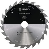 Bosch Standard for Wood cirkelzaagblad voor accuzagen 216 x 1,7 / 1,2 x 30 T24