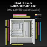 Corsair FRAME 4000D RS midi tower behuizing Wit | 2x USB-A | 1x USB-C | Tempered Glass