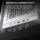 Corsair FRAME 4000D RS midi tower behuizing Wit | 2x USB-A | 1x USB-C | Tempered Glass