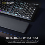 Corsair SKIFF 100 RGB gaming toetsenbord Zwart, BE lay-out (AZERTY), Membraan, 100%