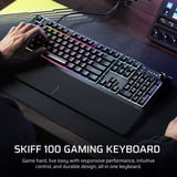 Corsair SKIFF 100   RGB gaming toetsenbord Zwart, BE lay-out (AZERTY), Membraan, 100%
