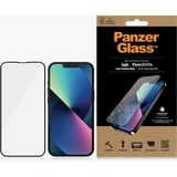 PanzerGlass iPhone 13/13 Pro - Black beschermfolie Transparant/zwart