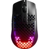 SteelSeries Aerox 3 Wireless Onyx 2022 gaming muis Zwart, 18.000 dpi, RGB leds