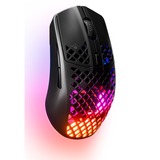 SteelSeries Aerox 3 Wireless Onyx 2022 gaming muis Zwart, 18.000 dpi, RGB leds