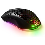 SteelSeries Aerox 3 Wireless Onyx 2022 gaming muis Zwart, 18.000 dpi, RGB leds