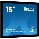 iiyama ProLite TF1534MC-B7X 15" Touchscreen-Monitor Zwart, VGA, HDMI, DisplayPort, Touch