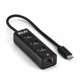 Club 3D USB‑C 3.2 Gen 1 naar 3x USB‑A + Ethernet dockingstation Zwart