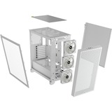 Corsair 3000D Airflow RGB midi tower behuizing Wit | 2x USB-A | RGB | Tempered Glass