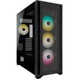 Corsair iCUE 7000X RGB Big Tower behuizing Zwart | 4x USB-A | 1x USB-C | RGB | Tempered Glass
